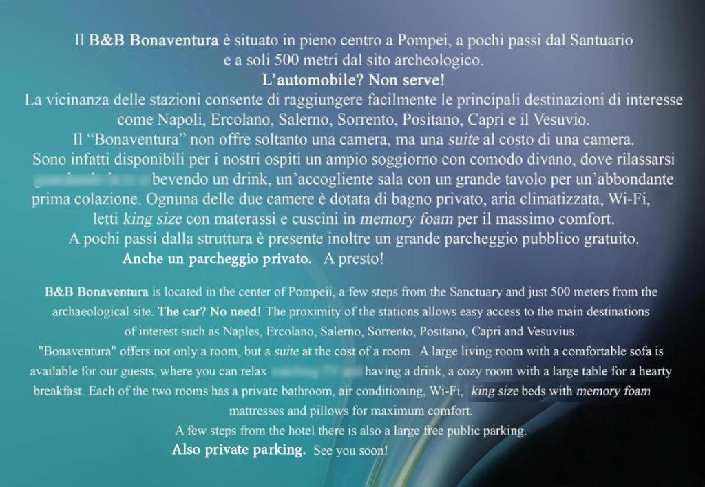 B&B Bonaventura Pompeya Exterior foto